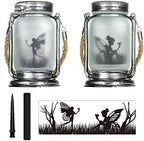 2Pcs Solar Outdoor Hanging Lanterns with Handle Retro Solar Lights Patio Decor Patio IP65 Waterproof Yard Art Garden Accessories Outdoor Decorations for Christmas Porch Lawn - Image 4