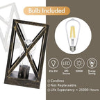 WINGBO 2 Pack Retro Battery Powered Table Lamps, Battery Operated Cordless Lamp Set, Portable Nightlight Decorative Light for Living Room Dining Room Bedroom Entryway Patio, Black & Gold Finish - Image 4