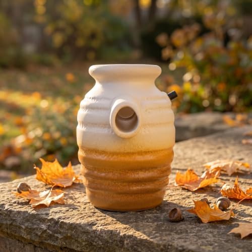 Ceramic Pot Water Fountain with Soothing Water Flow and Easy DIY Installation, Outdoor Fountain Waterfall for Garden and Patio, Sturdy Ceramic Material Decorative Pond Spitter - Image 6