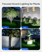 FALOVE 6 Pack Solar Spot Lights Outdoor Cool White LED Waterproof Landscape - Image 6
