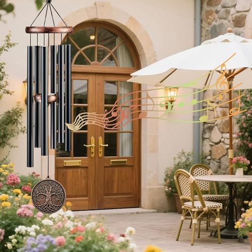 Tree of Life Wind Chimes for Outside, 32" Deep Tone Memorial Wind Chime - Image 5