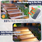 Kondras Solar Step Lights for Outside, 12-Pack Motion Sensor Outdoor Stair Lights Waterproof IP67, Solar Powered LED Outdoor Step Lights Decor for Yard Garden Porch Patio Pathway Deck, Warm White - Image 5