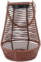 MAVIS LAVEN Garden Solar Light, Rattan Weave with Solar Lantern, Weatherproof and Efficient, Ideal for Outdoor Terraces and Balconies (Dark Brown) - Image 6