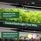 Maygrove Grow Lights for Indoor Plants, Tunable Spectrum 1FT LED Growing Lamp 56W (8 x 7W), T5 Grow Light Strip for Seed Starting, Vegetables, Linkable, Black, 8-Pack - Image 5