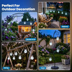 SOLPEX Hanging Solar Lights for Outside Garden Solar Hanging Lanterns 12 Pc - Image 5