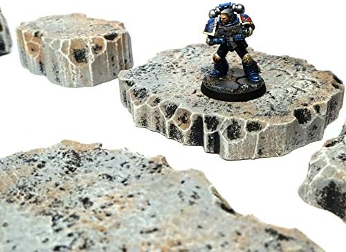 Handmade Stone Gray Rock Stacking Modular Hills Set - Handmade Terrain for Tabletop War Games and TTRPGs - Image 5