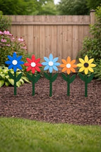 Peaceful Classics Poly Flower Garden Stake, Amish Made, Outdoor Decor, Sky - Image 2