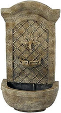 Sunnydaze Rosette 31 in. Outdoor Wall Water Fountain with Pump - Florentine by SunnydazeDecor