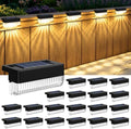 Solar Deck Lights Outdoor, Solar Step Lights Waterproof, 20 Pack Warm White by COOZAMING