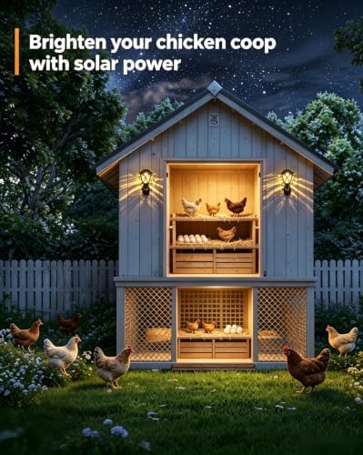 TISEJOY Solar Wall Lantern Outdoor Playhouse Light, Playhouse Accessories - Image 4