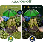 Solar Garden Statues Decor Frogs Couple with LED Lights and Umbrella, Outdoor Frog Garden Statue for Patio, Balcony, Housewarming, Yard Frog Gifts for Women - Image 3