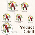 Cardinal Red Bird Acrylic Suncatcher Size 10 inches, Stained Glass Effect Window Hanging Ornament, Garden Decor, Gift for Mother's Day - Image 3