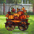 Pumpkin Harvest Farming Autumn Acrylic Suncatcher by AVAGAN