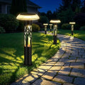 Solar Pathway Lights Outdoor, Large Stainless Steel Garden Lights, 6 Pack by EYROSA
