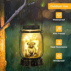 kyoryuger Pug Dog Gifts for Women/Men Pug Dog Solar Lanterns Mom Birthday Gift Pet Loss Lantern Pet Memorial Lights Solar Garden Decoration for Yard, Patio,Backyard,Porch Torches - Image 6