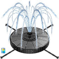 Yzert Solar Fountain with 2000mah Battery, 3-Level Adjustable Water Height, Rotating Rods, Works in Shadow, 7 Nozzles, 2026 3.5W Glass Outdoor Fountain Pump for Bird Bath, Garden, Pond, Flower Pot by Yzert