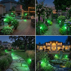 T-SUN Green Solar Spot Lights Outdoor Waterproof, 4 Pack - Image 2