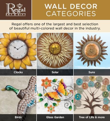 Regal Art & Gift Large Metal Sun Wall Decor, Indoor & Outdoor Sunburst Art - Image 4