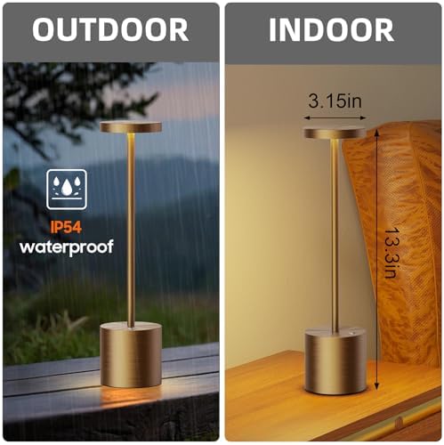 LED Cordless Table Lamp Rechargeable,Battery Powered Outdoor Lights - Image 3