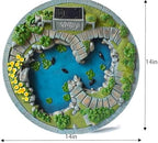 Kai Dream Fairy Garden Pond Decoration - Solar Miniature Fairy Garden Figurines & Accessories, Serenity Theme Outdoor Garden Ornament for Patio, Yard, Housewarming Gift - Image 2