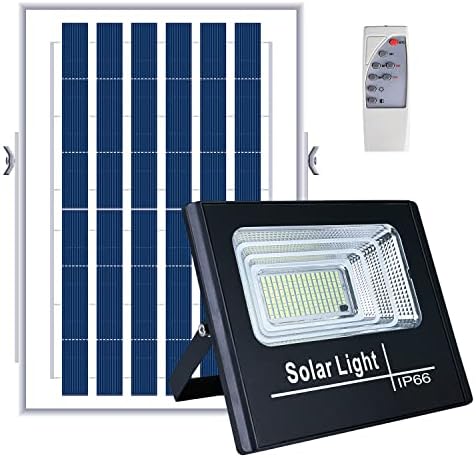 UT Solar Outdoor Security Light - 87 LEDs, Equiv. 40W LED Flood Light, IP66 Waterproof with Remote Control, Auto Dusk to Dawn Sensor for Yard Porch Balcony by Uniontang