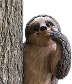 Sloth Tree Hugger, Summer Outdoor Yard Decorations, Resin Tree Peeker Statue, Tree Faces Decor Outdoor, Garden Decor Sloth Gift for Housewarming, Handmade with Details, Durable & Waterproof by Colomix