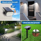 Tadyreal Solar Spot Lights Outdoor 6 Pack, [46 LED/3 Modes] Solar Landscape Spotlights Waterproof, 2-in-1 Auto On/Off Solar Powered Lights for Outside Yard Garden Wall Pathway(Cool White) - Image 5