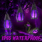 Solar String Lights for Outside, 33Ft Solar Patio Light with 15 Flickering - Image 5