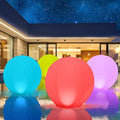 Floating Pool Lights Solar Powered,Blibly 14 inch Pool Lights that Float, Inflatable Waterproof Led Balls, Solar Floating Light for Outdoor Swimming Pond Garden Lawn Party Decor (4 Pack) by Blibly