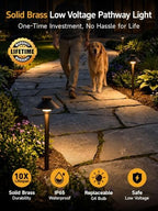 Gardenreet Solid Brass Low Voltage Hat-Top Path Light, Black, G4 2700K 4Pk - Image 2
