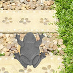 Toyvian Cast Iron Frog Stepping Stone, Garden Pathway Sculpture - Image 3