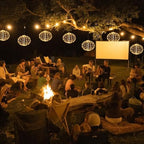 led String Lights Outdoor, 2 Pack, 8in Globe,162 LEDs Expandable Hanging Ball Lights with 8 Modes,Timer,IP65 Waterproof Connectable for Porch, Yard,Roof Indoor Home Decor Warm White - Image 6