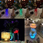 Mata Leon Christmas Lights Battery Operated LED Color Changing Pumpkin Light Candle Light with Remote for Party Event Pool Pond Fountains Wedding Christmas Vases Decor(10pcs) - Image 6