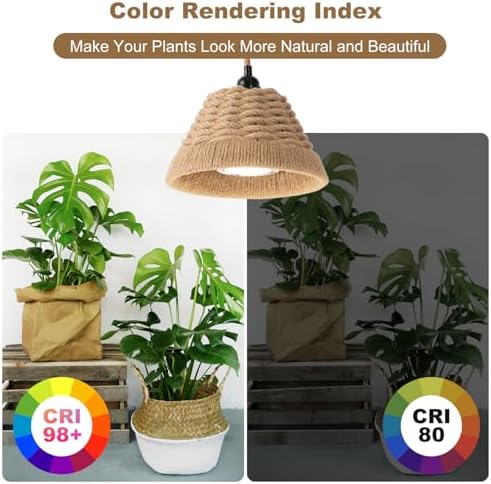 Hanging Grow Lights for Indoor Plants, Hanging Plant Light, with Timer and 15FT Power Cord, 30W Pendant Plant Lights for Indoor Growing, Garden, Flowers, Greenhouse (4000k) - Image 5
