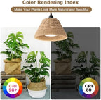 Hanging Grow Lights for Indoor Plants, Hanging Plant Light, with Timer and 15FT Power Cord, 30W Pendant Plant Lights for Indoor Growing, Garden, Flowers, Greenhouse (4000k) - Image 5