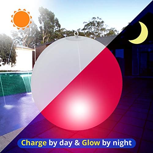 ALTZ Floating Pool Lights Solar Powered 15", Poll Lights to Turn Your Pool into a Wonderland-Beautiful Bright Colors, Pool Balls Lights, Color-Cycle- Watreproof-Led Pool Lights (Pack of 2) - Image 3
