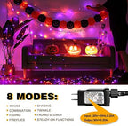 weillsnow 500 LED Halloween Lights Outdoor,164 FT Twinkle Lights Waterproof - Image 3