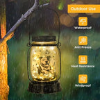 kyoryuger Pit Bull Gifts for Women/Men Pit Bull Solar Lanterns Mom Birthday Pibble Dog Lovers Lantern Pet Loss Animal Bully Memorial Lights Solar Garden Decoration Yard, Patio,Backyard,Porch Torches - Image 5
