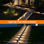 12-Pack Solar Step Lights, Waterproof, Warm White Dual-Sided Glow - Image 6