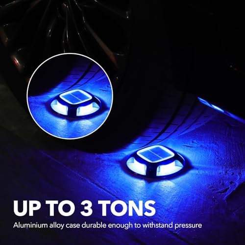 AGPTEK Solar Driveway Lights Outdoor 12 Pack, 2 Color Modes LED Deck Dock - Image 4