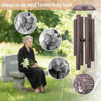 Personalized Guitar Memorial Wind Chimes Musical Theme - Image 3
