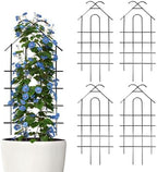 ARIFARO 4 Pack 40" Metal Garden Trellis for Climbing Plants Outdoor by ARIFARO