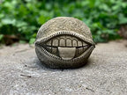 OLOMA Zippy mouth ornament Smiling face decoration Bust garden statue Outdoor face sculpture Minimalistic sphere decor Concrete ball figure Modern sculpture for home Minimalistic figurine by OLOMA