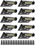 3W Retaining Wall Lights,4 inch Small Size LED Hardscape Lighting Low Voltage Landscape Lights,12V 24V Step Lights Outdoor,Waterproof 3000K Soft White Walls Stairs Lighting(10-Pack+Connectors) by DOREIO