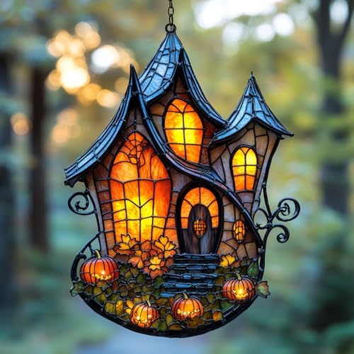 Gothic Halloween Castle Acrylic Suncatcher by AVAGAN