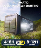 NEWMESSI Solar Walkway Lights Outdoor, 4 Pack, 3 Heights, Cool White, IP65 - Image 3