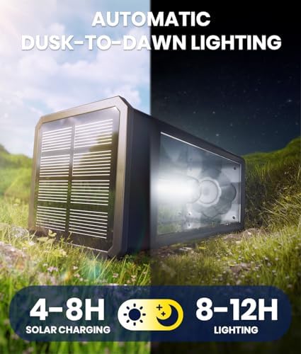 NEWMESSI Solar Walkway Lights Outdoor, 4 Pack, 3 Heights, Cool White, IP65 - Image 3