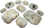 Handmade Stone Gray Rock Stacking Modular Hills Set - Handmade Terrain for Tabletop War Games and TTRPGs - Image 2