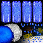 Sasylvia 12000 Pcs Glow in the Dark Pebbles Outdoor Aquarium, White by Sasylvia