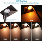 LEONLITE 12-Pack 5CCT Anti-Glare Low Voltage Pathway Lights, 12-24V AC/DC - Image 4